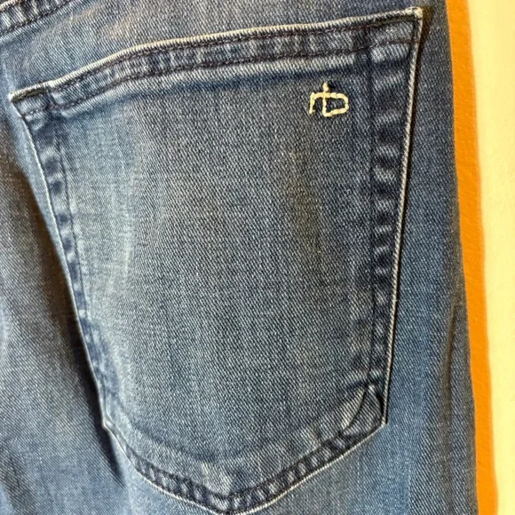 Rag & Bone Annie Wide Leg Ankle Length Medium Wash Jeans Size 26